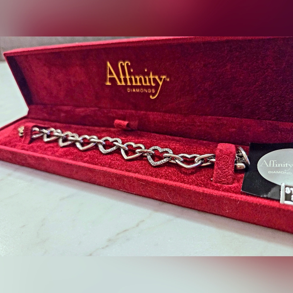 Sterling Silver Heart Bracelet